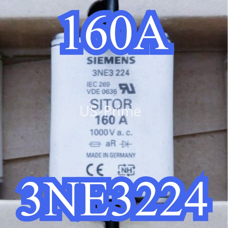 Brand New Siemens3NE3224 Fuse Link 160A High Breaking Industrial Protection Fuse