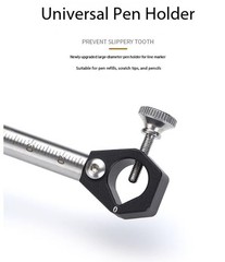 Dual-Purpose Straight and Curved Line Scribing Tool Parallel Line Drawing Tool