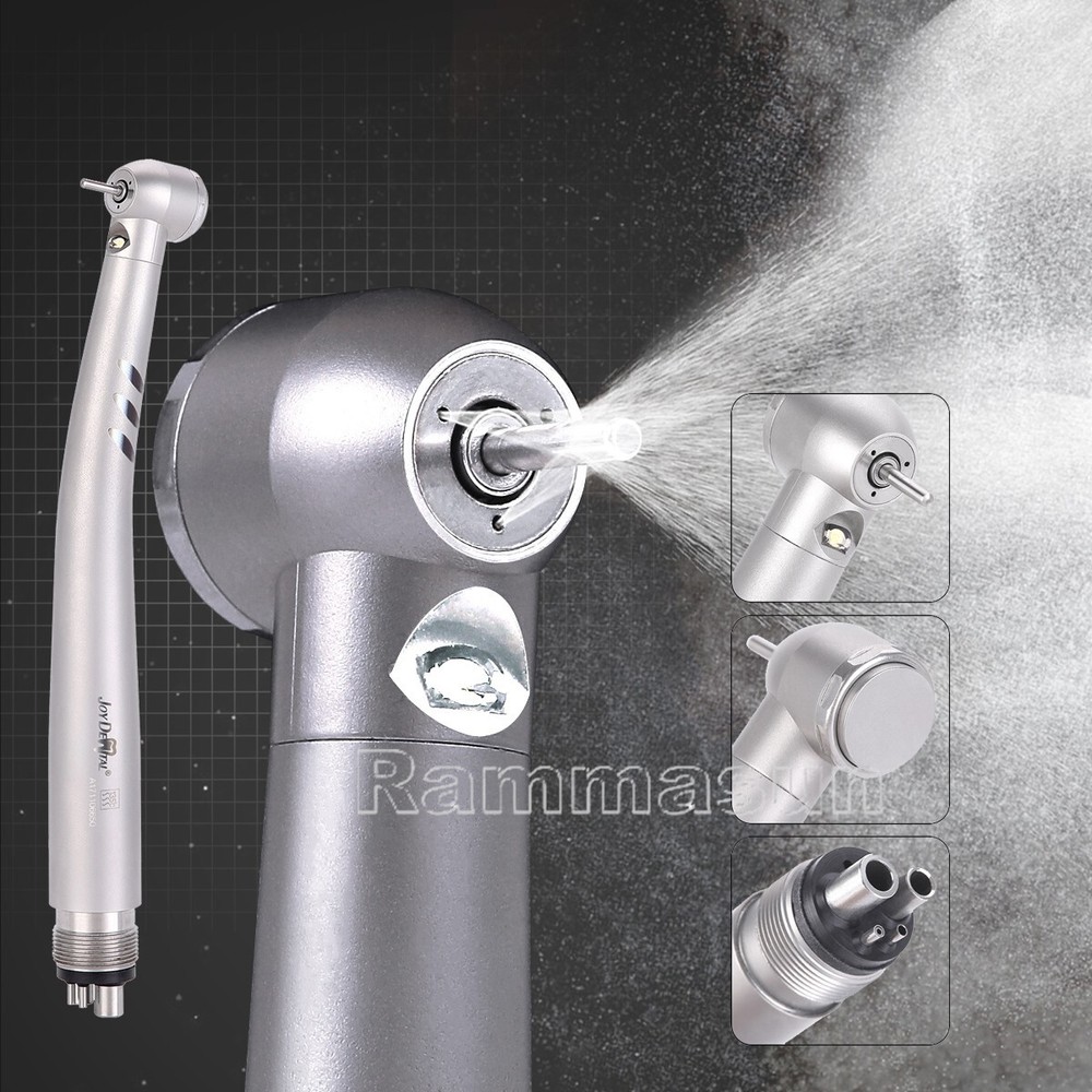 Dental E-generator LED High Speed Handpiece Fiber Optic Torque Head 4Hole