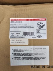legrand wiremold XB814C520BK