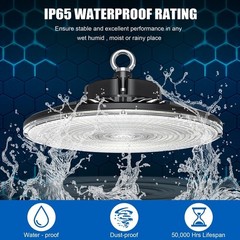 150W UFO LED High Bay Light Dimmable Commercial Warehouse Shop Light 5000K