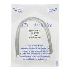Dental Orthodontic Arch Wire Niti Natural Form Round Rectangular Super Elastic