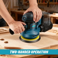 Zuyiyi 5 Inch Cordless Random Orbital Sander For Makita 18V Battery Not
