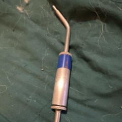 Dental Ultrasonic Scaler Handpiece Tip Insert Tool, Blue/Silver Angled Tip