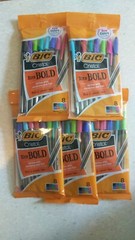 Bic Cristal Xtra Bold Ballpoint Pens 1.6mm 5 packages of 8-Count Assorted Colors