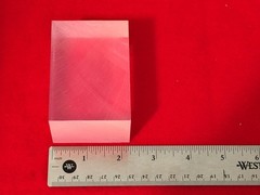 Bicron BC412 Plastic Scintillator Block 4cm X 8cm X 2.25″
