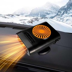 Car Heater 12V 200W 2 in1 Heater and Cooling Fan Defroster Orange&Black