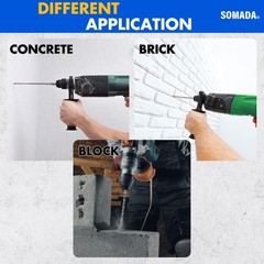 SOMADA 1/4-Inch x 6-Inch SDS Plus Drill Set of 10 Pcs SDS-Plus Rotary Hammer …