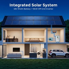 48V 314AH 16.07kWh Lithium Battery LiFePO4 Vertical Standing RV Solar Backup UPS