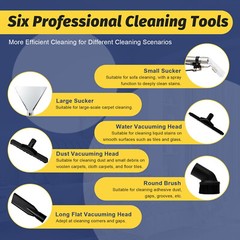 40L 3in1 Commercial Carpet Cleaning Machine,Steam Vacuum Cleaner Extractor