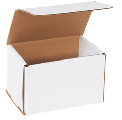 10 Pack 6x4x4 White Corrugated Shipping Mailer Packing Box Boxes 6″ x 4″ x 4″