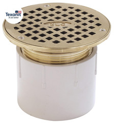FD2210-PV3 3-Inch round PVC Adjustable Nickel Top Floor Drain