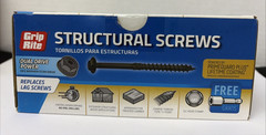 Grip Rite® 3/8″ x 3-1/2″ Dual-Drive Structural Wood Screw – 50 Count