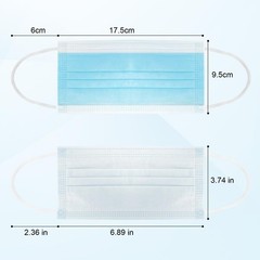 50 Pack ASTM Level 3 Disposable Face Masks – Medical Grade, Blue, 3-Ply Comfort