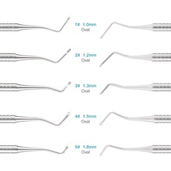 10 Style Dental Spoon Excavator Double Ended Instruments Stainless Steel Tooth