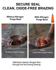 Hands-Free Nitrogen Purge Tool for HVAC Brazing – Low-Pressure O-Ring Seal, 1/4″