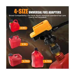 4.5 GPM Cordless Fuel Transfer Pump with 51” PVC hose, Compatible with DeWal…