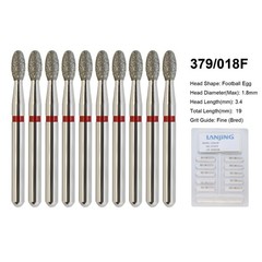 Dental Burs Diamond Round End Taper Football Long Round Ball High Speed 856 368