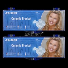 UPS AZDENT Dental Orthodontic Ceramic Brackets Braces Roth 0.022 3-4-5 Hooks