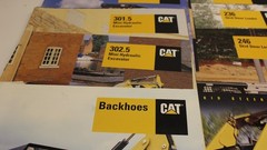 1990s CAT Heavy Equipment BROCHURE LOT compact equipment