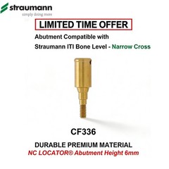 Dental Titanium Abutment Fit Zest Locator Legacy Anchor & Straumann Bone Level