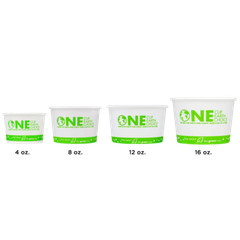 Karat Earth 16oz Eco-Friendly Paper Food Containers – Generic (114.6mm),KE-KDP16