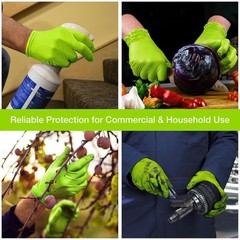 Durable 200 Count Green Nitrile Mechanic Gloves with Diamond Grip – XL Size