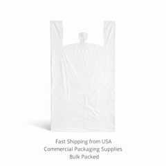 Jumbo T-Shirt Bags 20x10x36 0.71 Mil Heavy Duty Plastic Grocery Carry Out Bags