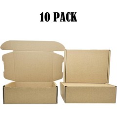 6x4x2 inch brown shipping box for packaging mailing gifts 10/20 pcs