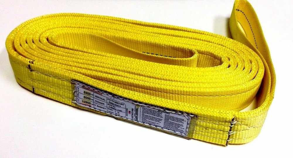 All Purpose – 2″ Wide 2-Ply Tow & Recovery Straps / Lifting Slings / Tie-Downs
