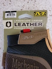 Mechanix Wear Landscape Canvas Leather Padded Palm Gloves 4964221 size LARGE
