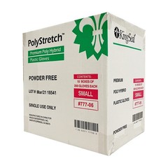 Kingseal 2000 Count Polystretch Tpe Poly Hybrid Disposable Gloves Powder-Free