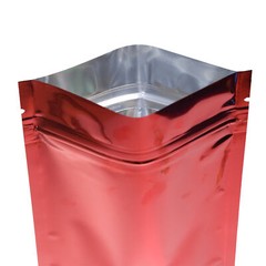 100/200/500 Glossy Red Mylar Foil Smell Proof Resealable Zip Seal Lock Bags