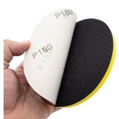 Hook and Loop Block KIT 6 Inch Round & Mouse Hand Sanding, Interface Pads Ideal