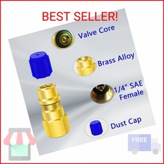 A/C Retrofit Valve Kit, BPV31 Bullet Piercing Tap Valve Line Tap Valve Kit, R12