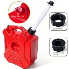 Black Gas Can Spout Replacement, 1/2/5/10 Gallon Gas Can Nozzle Kit, include …