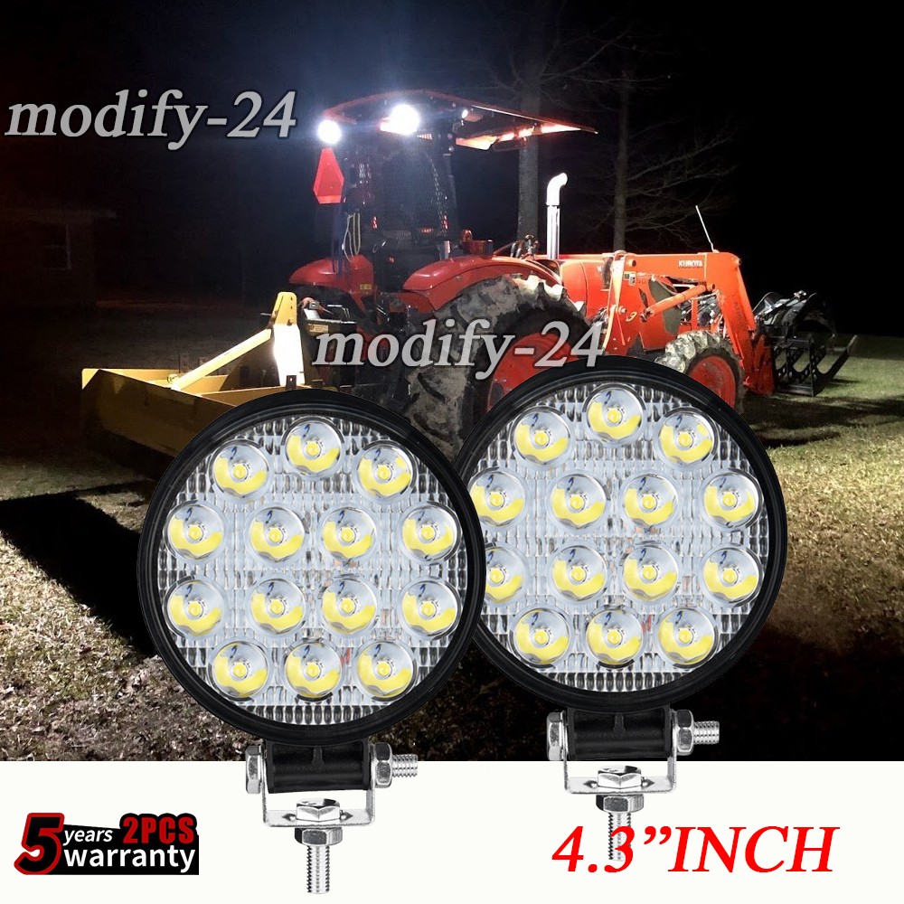 48W LED Work Light Round Cab Headight Fit John Deere Kubota Case IH SpraCoupe