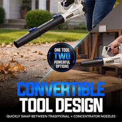 Sun Joe 20-Volt ECOSHARP Cordless X20 Compact Leaf Blower w/ Batteries & Charger