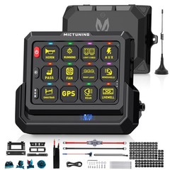Wireless Range 328FT 8/12 Gang RGB Switch Panel LED Strobe Circuit Relay System