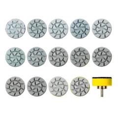 1 Inch 25mm Mini Diamond Polishing Pad Set 14Grit Water Sanding Discs 50 10000