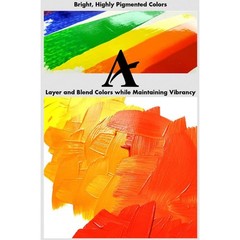 Academy Professional Acrylic Paint Set of 5 90ml Green Colors – Metal Tubes -…