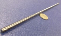 Threaded Steel Rods, Plain Finish, RH, 12-24 x 1 Foot Length, 5 Units