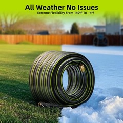 “3/4″ x 25 ft Heavy-Duty PVC Garden Hose – Flexible, Leakproof, No Kink”