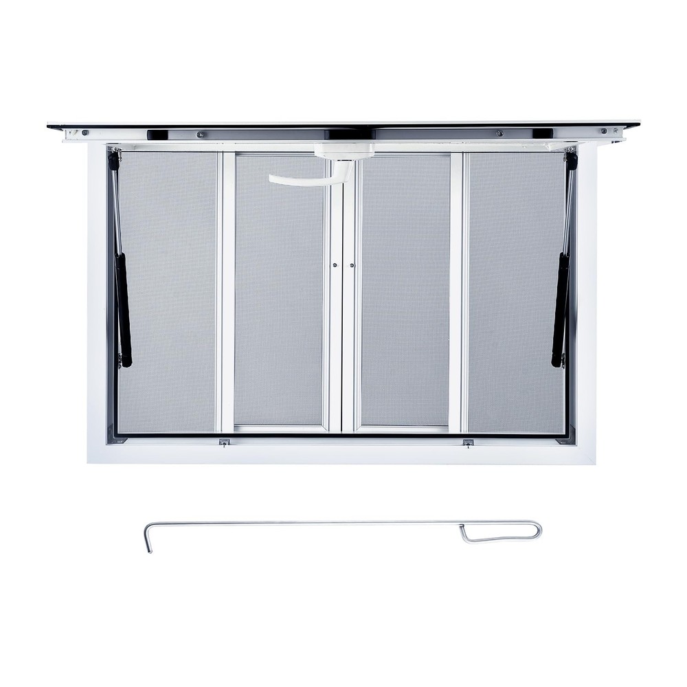 Concession Stand Service Window with Aluminum Alloy Awning for Food Truck