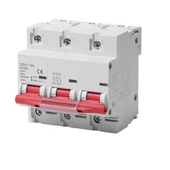 AC/DC MCB Mini Circuit Breaker 1/2/3P Type C 6 10 16 25 32 40 63 80 100 125Amp