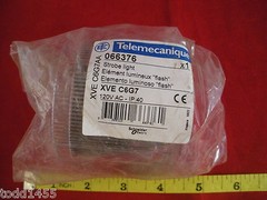 Telemecanique XVE C6G7 Clear Strobe Stack Light Beacon 120V AC IP40 066376 New
