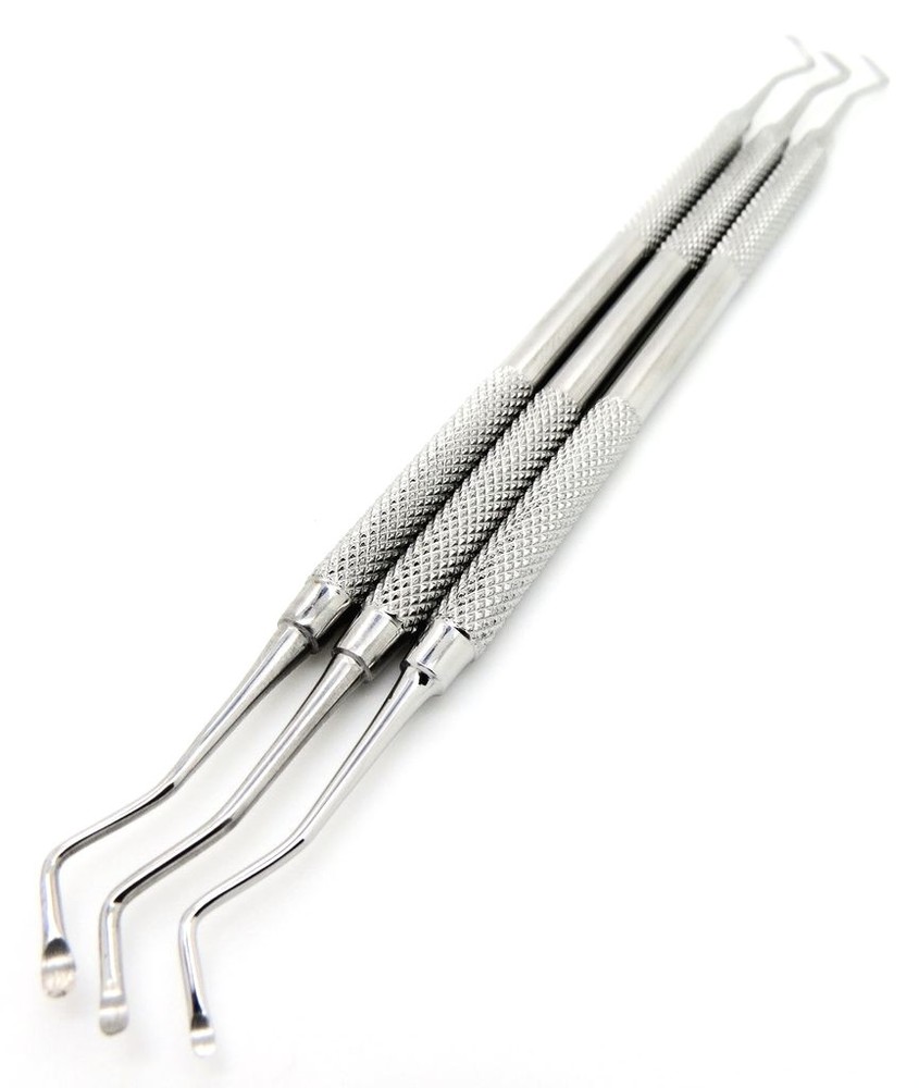 3 Pcs Professional Excavators Double Ended Premium Dental Instruments