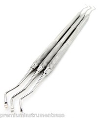 3 Pcs Professional Excavators Double Ended Premium Dental Instruments