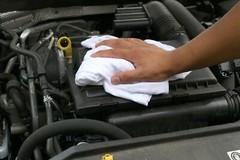 Pack of 10 White Shop Towels – 12 x 14 Cleaning Rags for Homes Cars Auto Garage