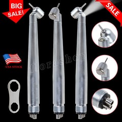 LED Dental Surgical Handpiece 45° Angle 4 Hole Midwest Rear Exhaust Impact Air